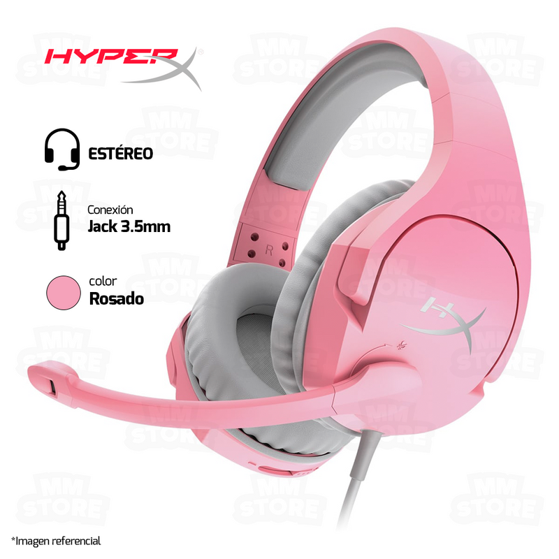 AUDIFONO HYPERX CLOUD STINGER | 3.5MM | ESTEREO | ROSADO