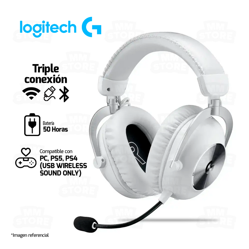 AUDIFONO LOGITECH GPRO X 2 | INALAMBRICO | 7.1 | BLANCO