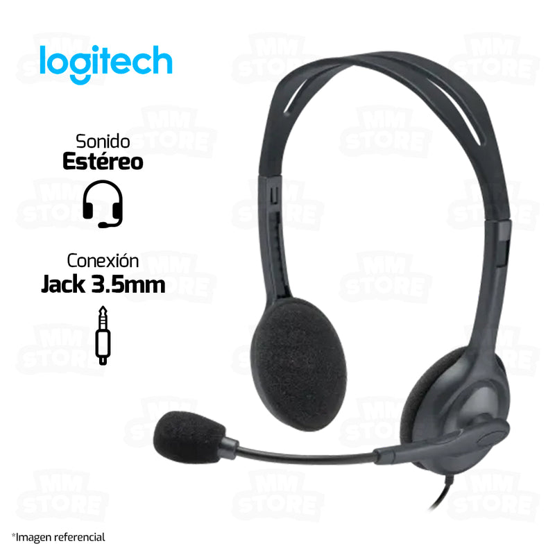 AUDIFONO LOGITECH H111 | 3,5 MM | ESTEREO | NEGRO