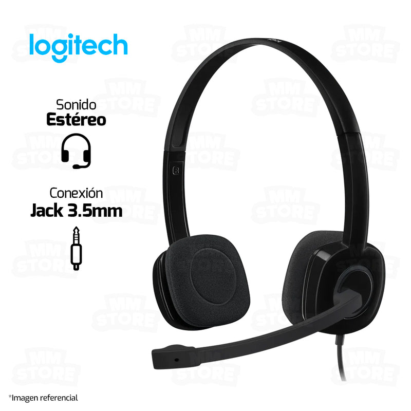 AUDIFONO LOGITECH H151 | 3.5MM | ESTEREO | NEGRO