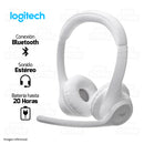 AUDÍFONO LOGITECH ZONE 300 | BLUETOOTH | ESTEREO | BLANCO