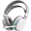 AUDIFONO AULA G7 | BLUETOOTH- INALAMBRICO- USB | RGB | 7.1 | BLANCO