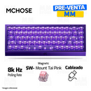 TECLADO MCHOSE ACE 68 GT | CABLEADO | MAGNETICO | ING | SW-MOUNT TAI PINK | RGB | MORADO