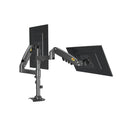 BRAZO - RACK PARA 2 MONITORES NB H180 | 17"-27"