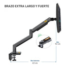 BRAZO - RACK PARA MONITOR NB ERGONOMIC G40 | HIDRAULICO |22" - 40" | NEGRO