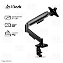 BRAZO - RACK PARA MONITOR IDOCK AK100 | 17" - 32" | NEGRO
