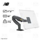 BRAZO - RACK PARA MONITOR NB ERGONOMIC F80 | HIDRAULICO | 17" - 30" | NEGRO
