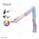 BRAZO DE MICROFONO FIFINE BM38 | RGB | BLANCO