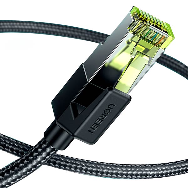 CABLE DE RED UGREEN 80425 | CAT 7 | 5 METROS | NEGRO