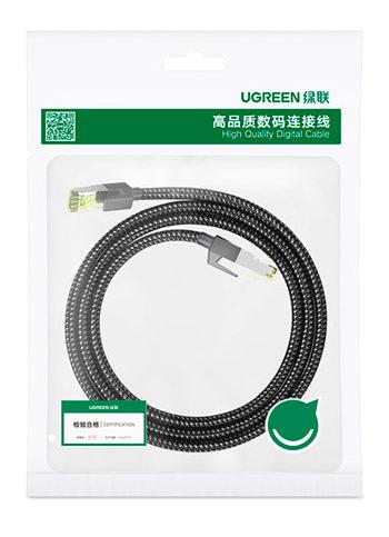 CABLE DE RED UGREEN 80425 | CAT 7 | 5 METROS | NEGRO