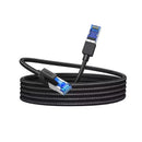 CABLE DE RED UGREEN NW153 80433 | CAT 8 | 40GBPS | 5 METROS | NEGRO