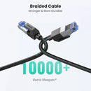 CABLE DE RED UGREEN NW153 80433 | CAT 8 | 40GBPS | 5 METROS | NEGRO