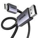CABLE DISPLAY PORT A HDMI UGREEN DP1.2 35842 | 2 METROS