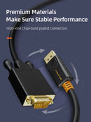 CABLE DISPLAY PORT VGA CABLETIME CD35K | 1080P | 1.8 METROS