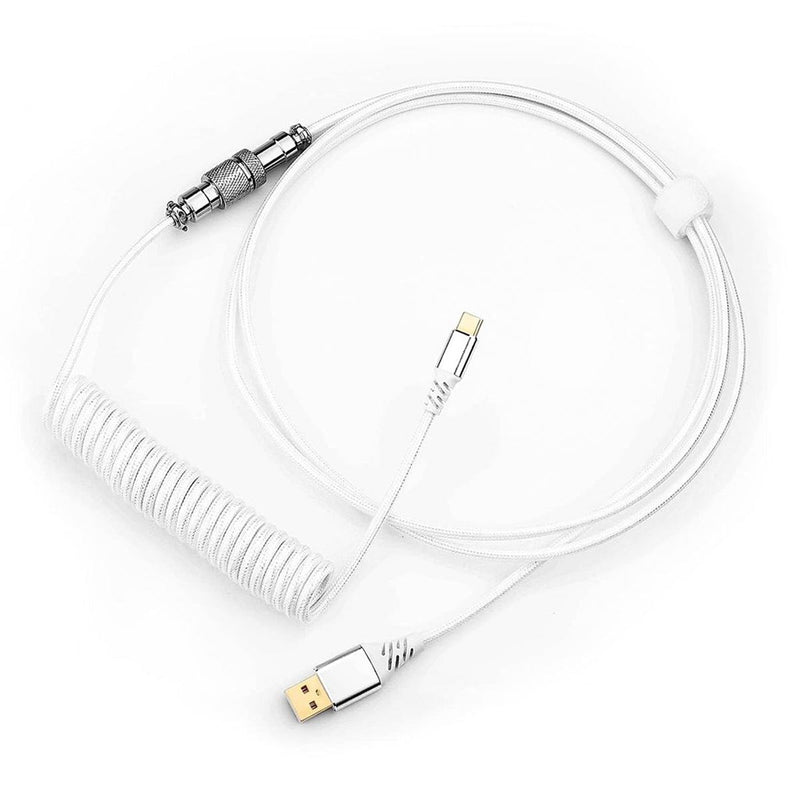 CABLE REDRAGON COILED TIPO C A115B | BLANCO