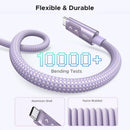 CABLE TIPO-C UGREEN L509 65092 | 1 METRO | CARGA RAPIDA | MORADO