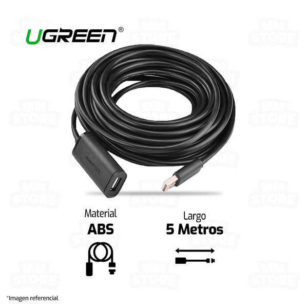 CABLE UGREEN EXTENSION USB 10319 | 2.0 | 5.0 MTS