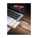 CABLE USB A TIPO-C UGREEN L309 85478 | 2 METROS | NEGRO | CARGA RAPIDA