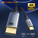 CABLE USB TIPO-C A DISPLAYPORT CABLETIME CC20K | 4K-60HZ | 1.8M