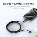 CABLE USB TIPO-C CABLETIME CUP4L | 60W | 2M | TRENZADO