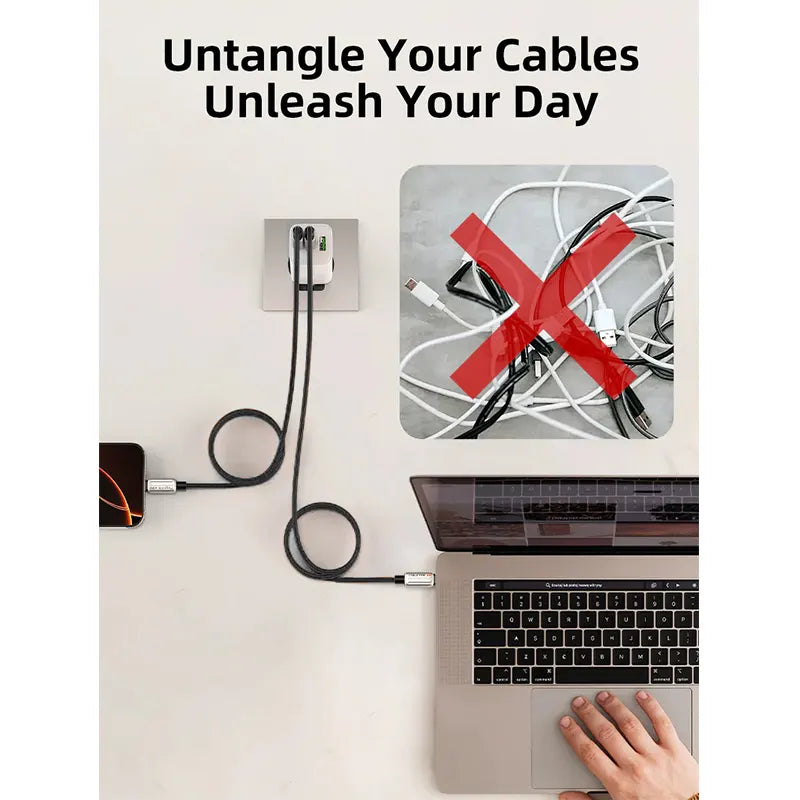 CABLE USB TIPO-C CABLETIME CU08L | 240W | 2M