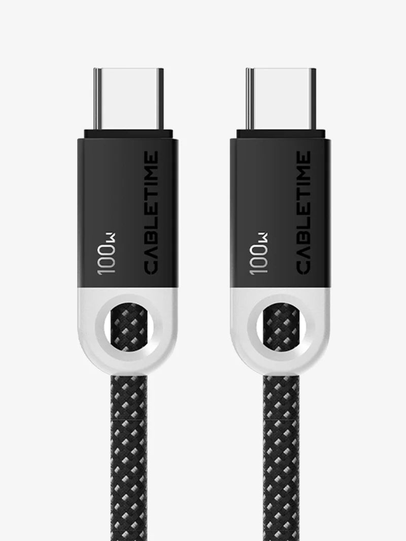 CABLE USB TIPO-C CABLETIME CUP1L | 100W | 2M | TRENZADO