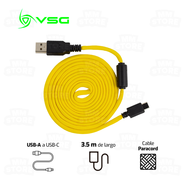 CABLE USB TIPO C VSG AMARILLO