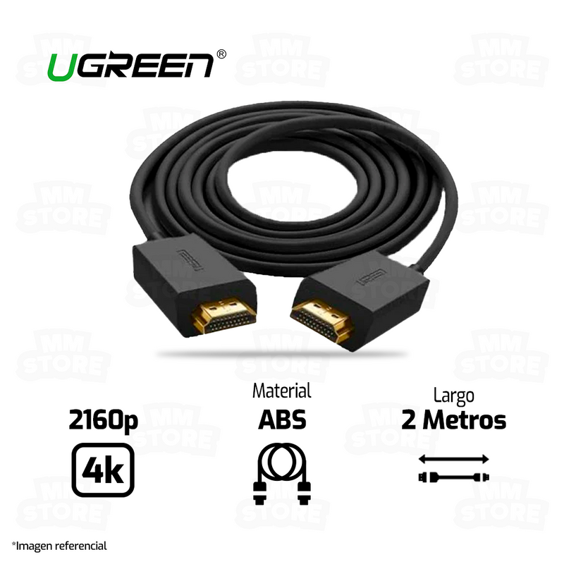 CABLE UGREEN HDMI 10107 | 4K | 60 Hz | 2 MTS