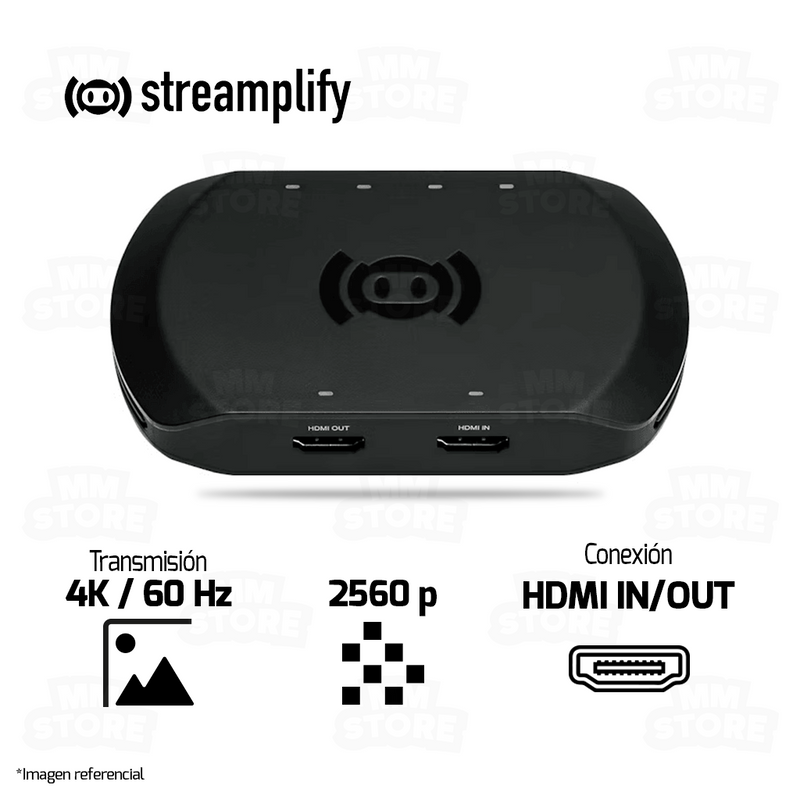 CAPTURADORA DE VIDEO STREAMPLIFY CAPTURE 4K | NEGRO