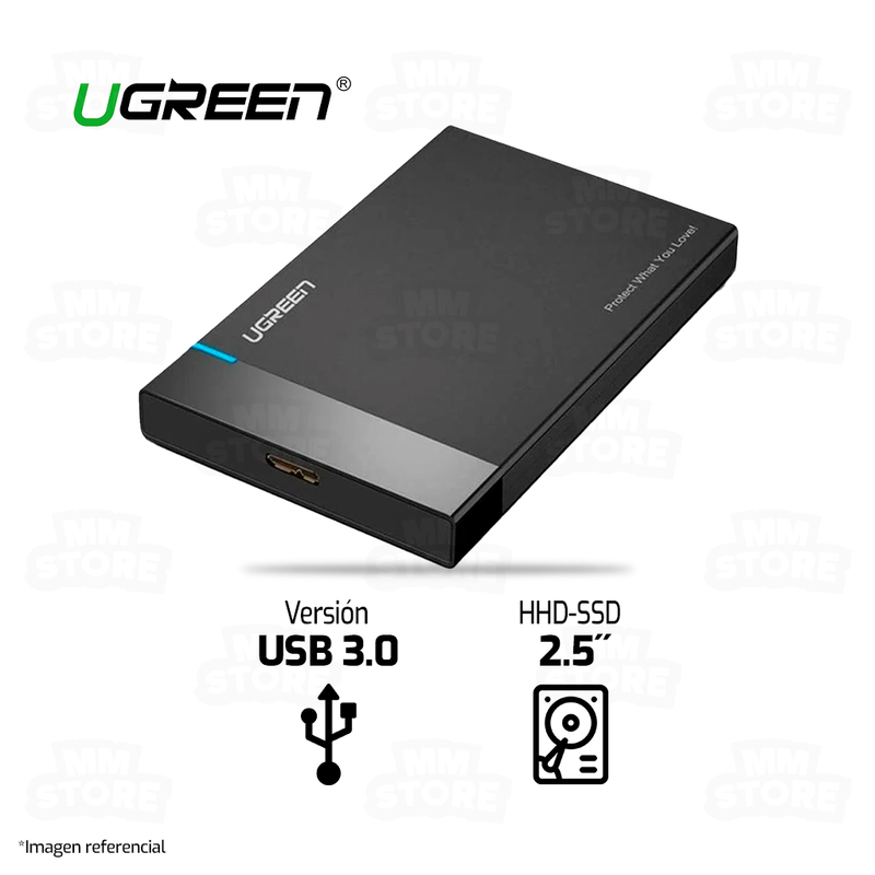 CASE EXTERNO PARA HDD - SSD 2.5" UGREEN 30848 | USB 3.0