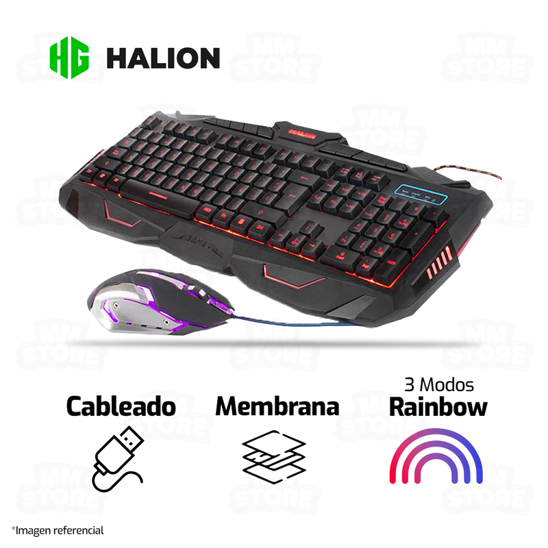 COMBO HALION DRACO HA-518C | TECLADO + MOUSE