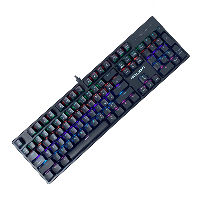 COMBO HALION PEGASO HA-861C | TECLADO + MOUSE | RAINBOW