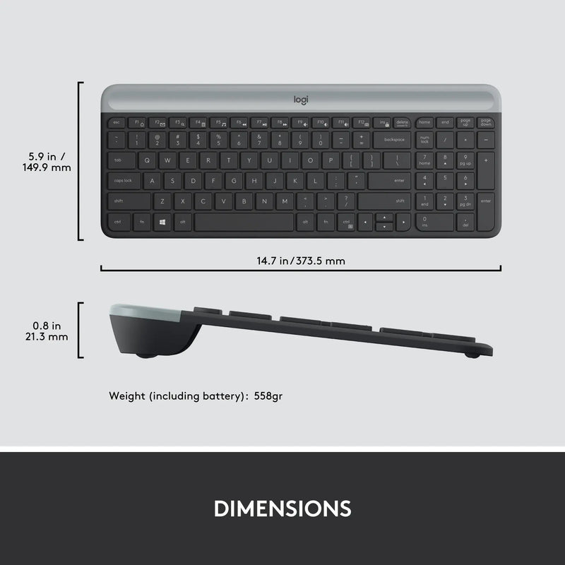 COMBO LOGITECH MK470 | INALAMBRICO | TECLADO + MOUSE