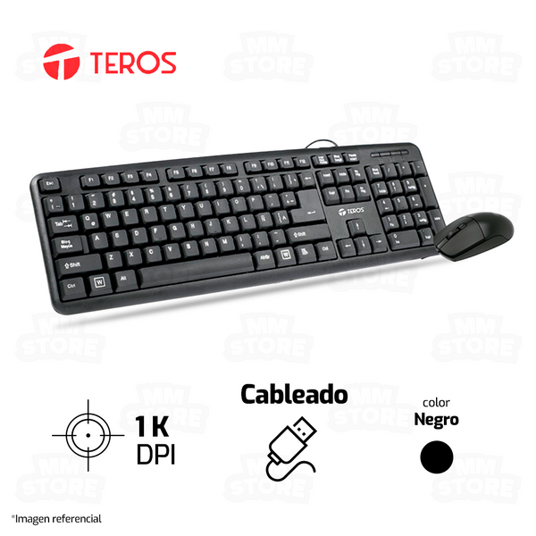 COMBO TEROS TE-4062N | USB | TECLADO + MOUSE