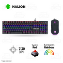 COMBO HALION SMAUG HA-865C | TECLADO + MOUSE | RAINBOW