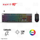 COMBO HAVIT GT-KB12CM | TECLADO + MOUSE | RGB | NEGRO