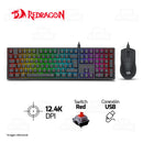 COMBO REDRAGON S146-SP TRUNDLE + K1NG M724 | TECLADO + MOUSE | NEGRO