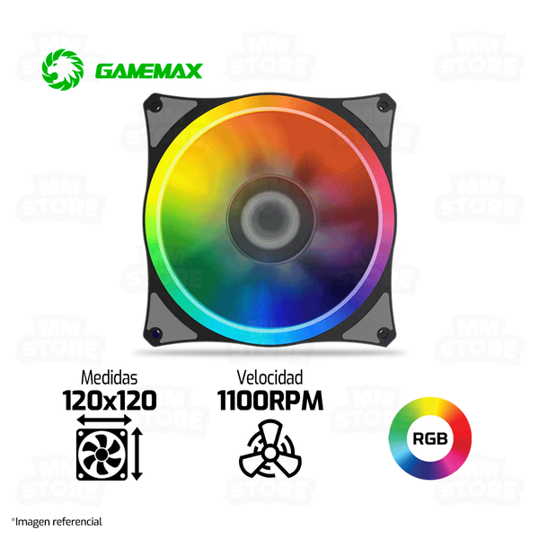 COOLER PARA CASE GAMEMAX GMX-RF12X | 120MM | RGB