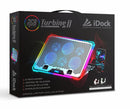 COOLER PARA LAPTOP IDOCK TURBINE II N7 | 6 VENTILADORES | RGB