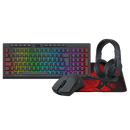 Kit Redragon 4 en 1 - S147-SP  | Teclado K515 Spanish + Mouse M724 + Auricular H211 + Pad P016