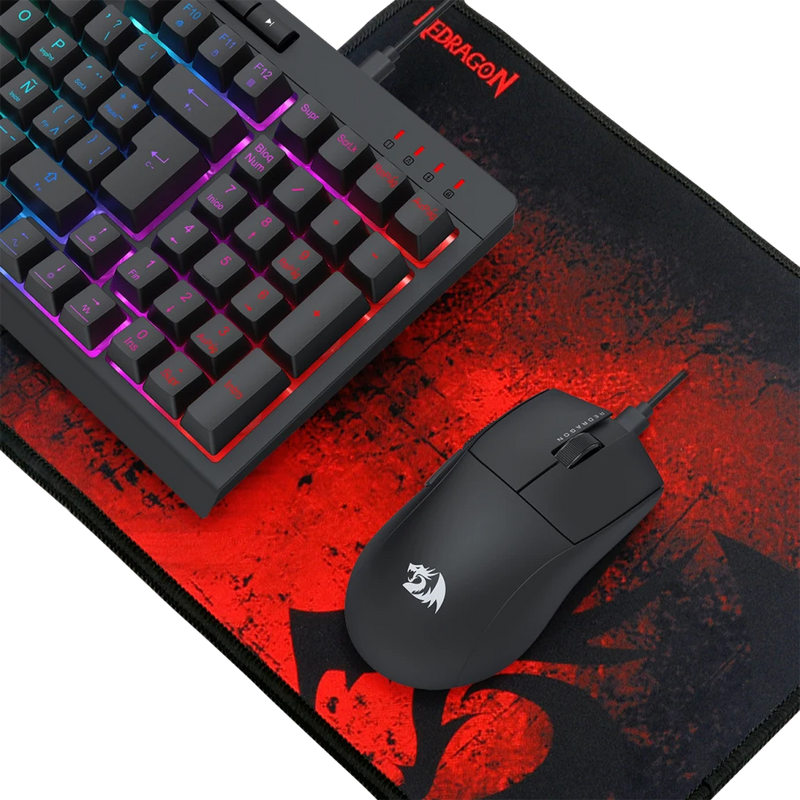 Kit Redragon 4 en 1 - S147-SP  | Teclado K515 Spanish + Mouse M724 + Auricular H211 + Pad P016