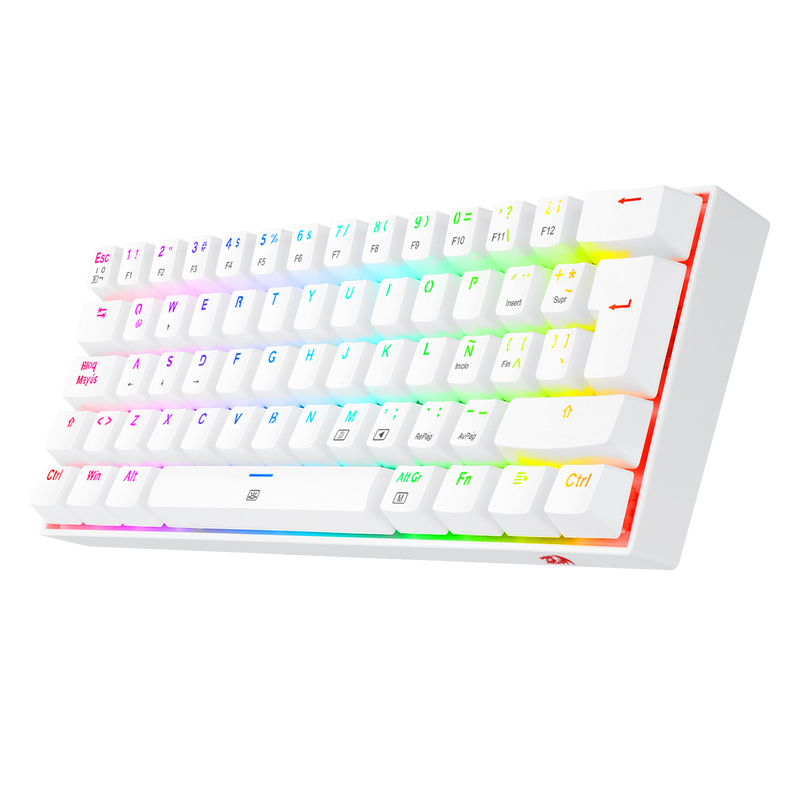 TECLADO REDRAGON DRAGONBORN K630 | ESPAÑOL | MECANICO | SW-RED | RGB | BLANCO