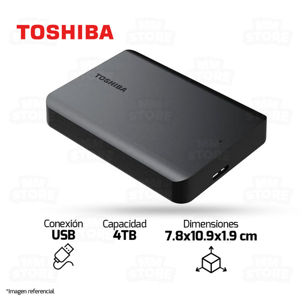 DISCO DURO EXTERNO TOSHIBA CANVIO BASIC 4TB NEGRO