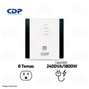 ESTABILIZADOR CDP R-AVR2408I | 2400VA/1800W | 8 TOMAS