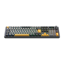 TECLADO AULA F108 PRO | ESP| INALAMBRICO | MECANICO | SW-GREEN | RGB | NEGRO - GRIS - AMARILLO