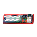 TECLADO AULA F108 PRO | ESPAÑOL | INALAMBRICO | MECANICO | SW-WIND SPIRIT | RGB | ROJO-BLANCO-GRIS