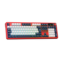TECLADO AULA F108 PRO | ESPAÑOL | INALAMBRICO | MECANICO | SW-WIND SPIRIT | RGB | ROJO-BLANCO-GRIS