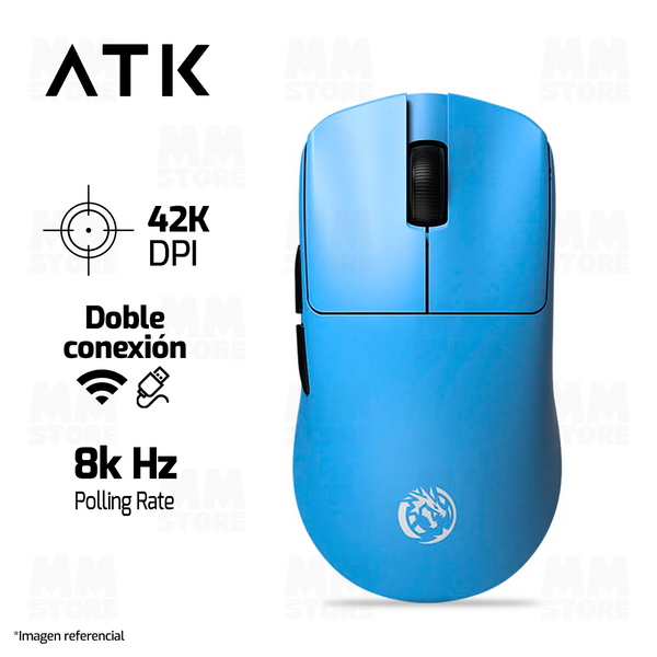 MOUSE ATK F1 EXTREME LEVIATHAN | INALAMBRICO | 8000 Hz | AZUL