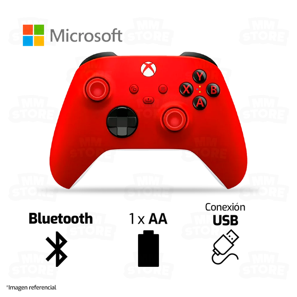 GAMEPAD MICROSOFT XBOX SERIE X PULSE RED | USB - BLUETOOTH | PC - XBOX | ROJO