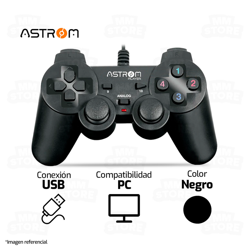 GAMEPAD ASTROM PLAYER AST 301u, USB, PC